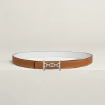 Lagune belt buckle & Reversible leather strap 24 mm